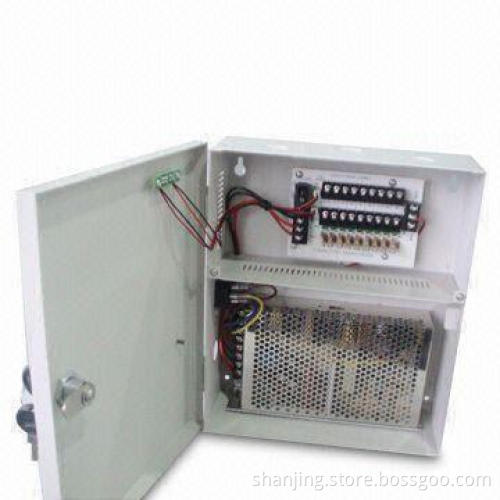 12V/10A 9 Outputs CCTV Power Supply with Over-current Protection and Short-circuit Protection